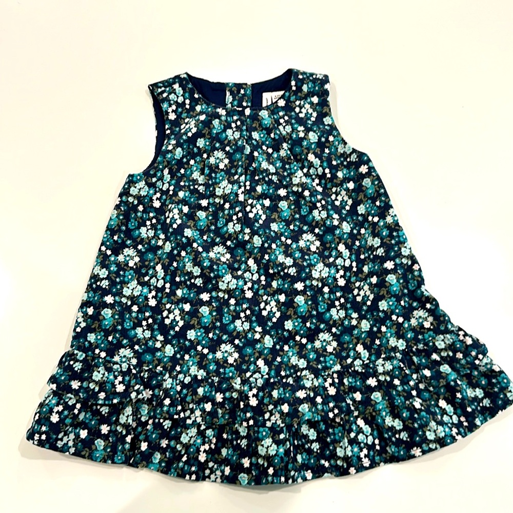 Janie and Jack baby girls navy floral dress, 6-12 months, brand new!